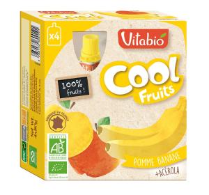 COOL FRUIT POMME BANANE X4