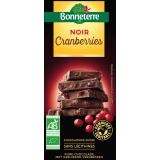 CHOCOLAT NOIR AUX CRANBERRIES